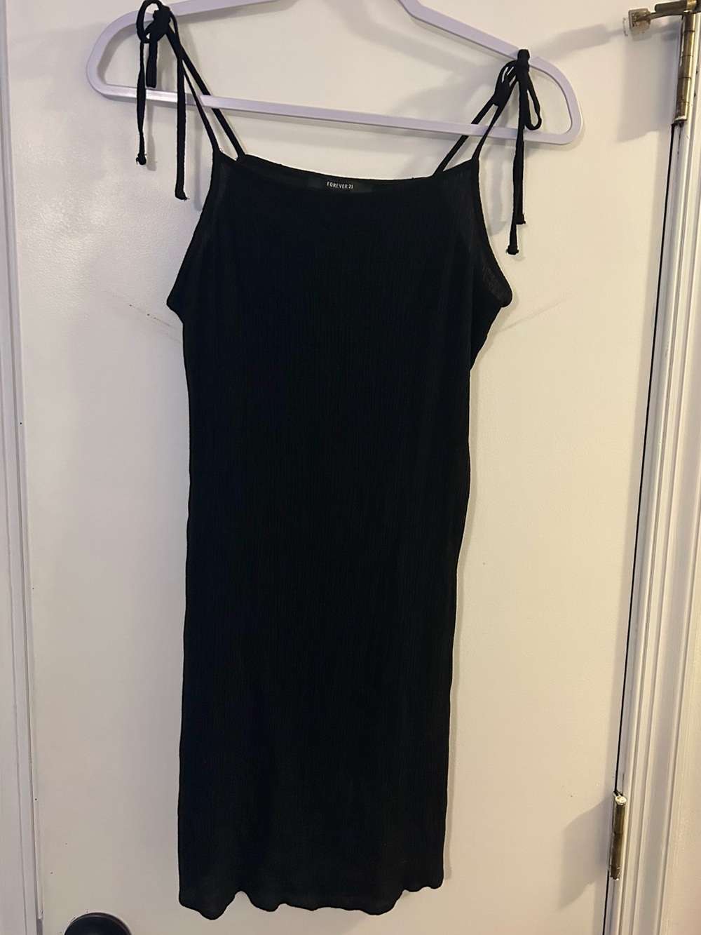 Forever 21 Bow Tie Black Dress
